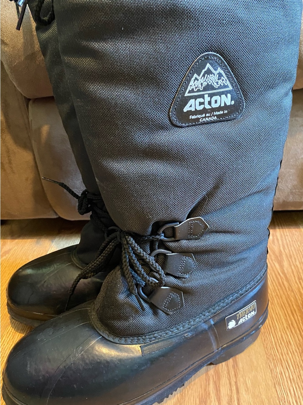 Men’s Black Winter Snow Boots by Acton Thermo